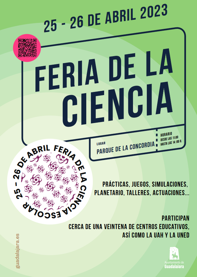 ↪️La Feria de la Ciencia comienza este martes con la participación de cerca de una veintena de centros educativos
🔭🧪Prácticas, juegos, simulaciones, planetario de <a href="/astroguada/">astroguada</a>, talleres...

↪️Programa: guadalajara.es/recursos/doc/p…

↪️Nota: guadalajara.es/es/noticia/cer… #FeriaDeLaCiencia23