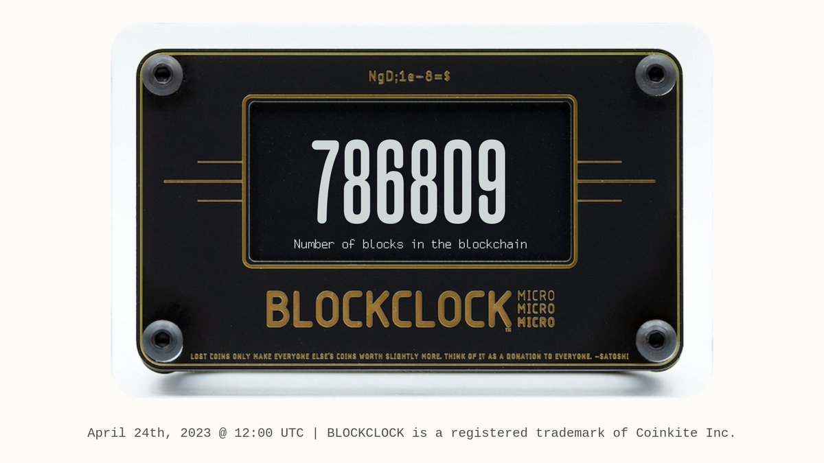 The current block height is 786809.
The price of 1 #BTC is $27,506.
Moscow time is 36:36.

Stats for the last hour:

- Number of blocks mined: 9
- Newly created coins: 56.25 BTC
- Number of transactions confirmed: 25345