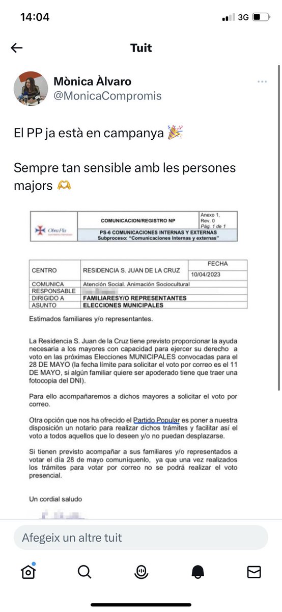 Mònica Àlvaro (@monicacompromis) on Twitter photo 