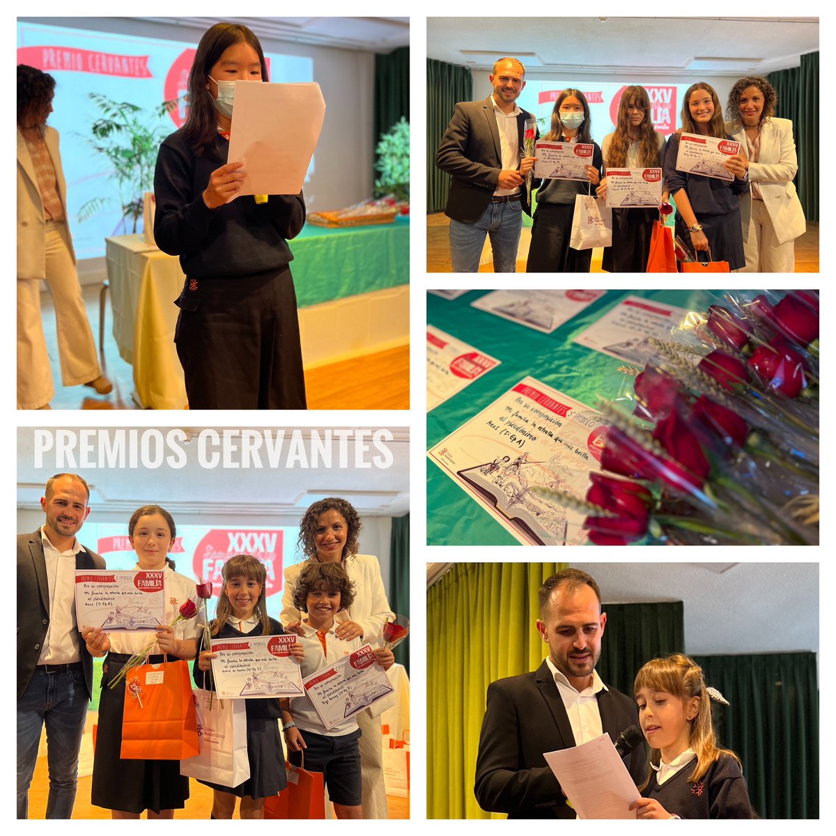 nazaretoporto's tweet photo. Celebración de la Estrella Literaria en la #XXVSemanaDeLaFamilia. Otorgamos los #PremiosCervantes y los #ShakespearePrize en Primaria. ¡Felicidades a todos por vuestra participación! https://t.co/HnZPxcm0bL