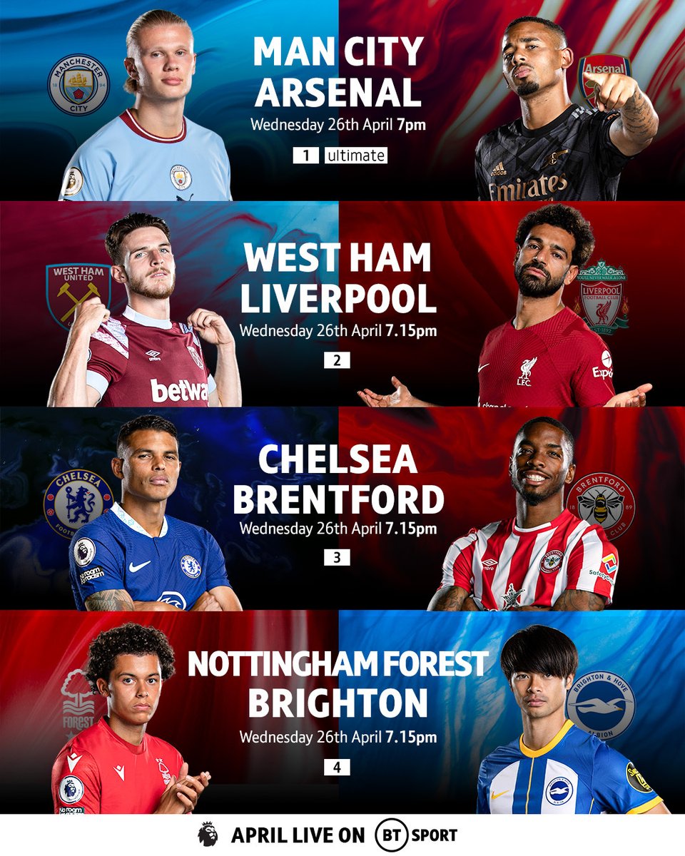 Football on BT Sport on Twitter "It's the one you've been waiting for!! 🤩 You can watch all 4⃣