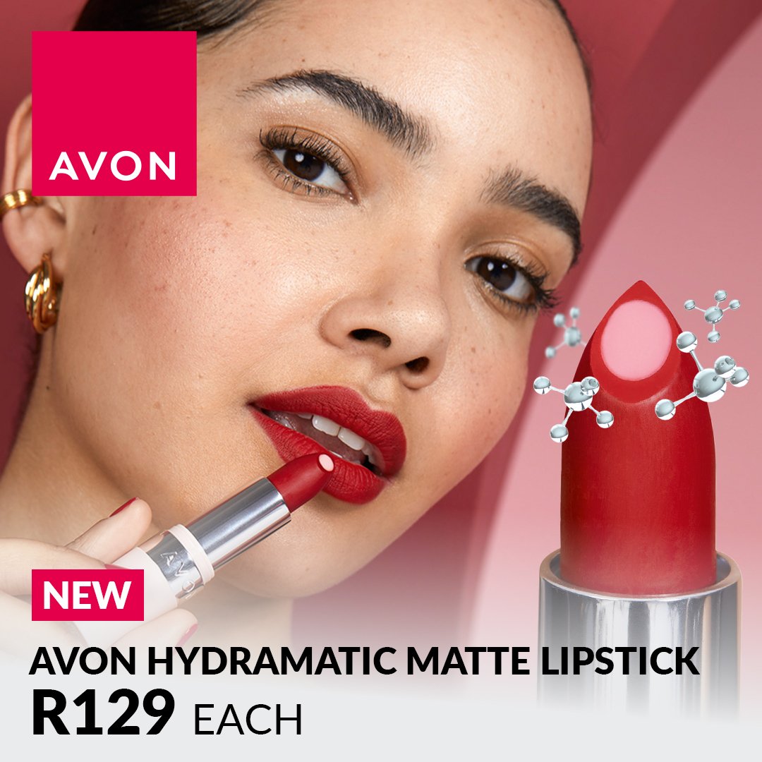 KezaWinter's tweet photo. Hydrating Lipstick in colours that pop!🤩
Order your new hydromatic lipsticks by @avon from my online store 👇🏻 ❤️❤️
#AvonSA
#AvonSouthAfrica
#ChooseAvon
#AffordableQuality
#TopRated
#Lipstick💄
#Colour
#MakeUp
#Beauty
#Lips
#HydromaticLipstick
https://t.co/rr92aRtl9b https://t.co/LIB6PyOVcK