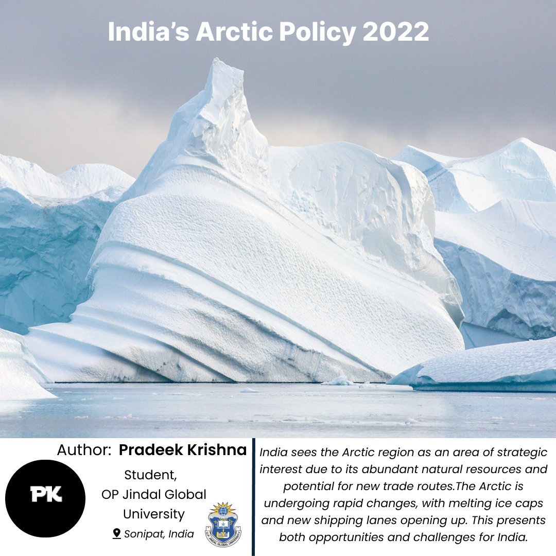 LoopMediaApp's tweet photo. In his first article, Pradeek Krishna provides a A comprehensive look into #India's strategic interests in the Arctic region and its efforts to expand its presence.  #IndiaArcticPolicy #ForeignPolicy #Arctic 
https://t.co/x2B5PEv57M  #India #international  #resources @jsiajindal https://t.co/QwtfjGwEOt