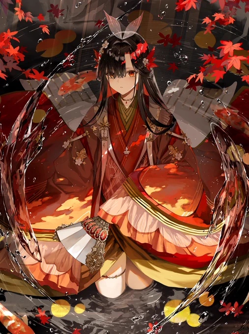 鯉の神様  #絵師100人展 