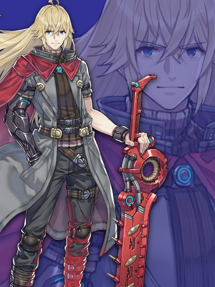Shulk, a kindhearted swordsman wielding a red sword. After losing his right arm in a past battle, he now relies on his left arm to swing the giant blade. Shulk makes a decision to save Glimmer after she is attacked by Moebius. #XenobladeChronicles3