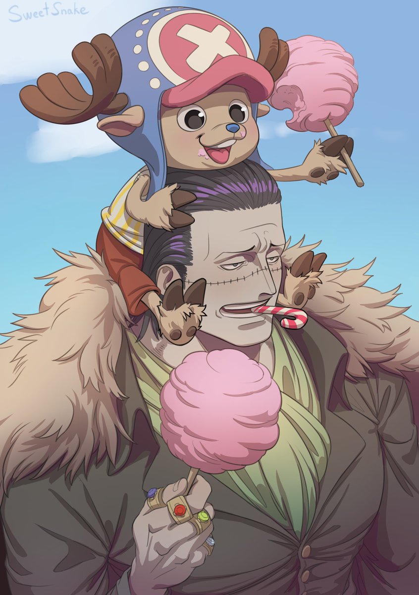 Maybe I will finish this drawing someday, but not any time soon for sure, so I am posting it as it is.

 Croc is babysitting