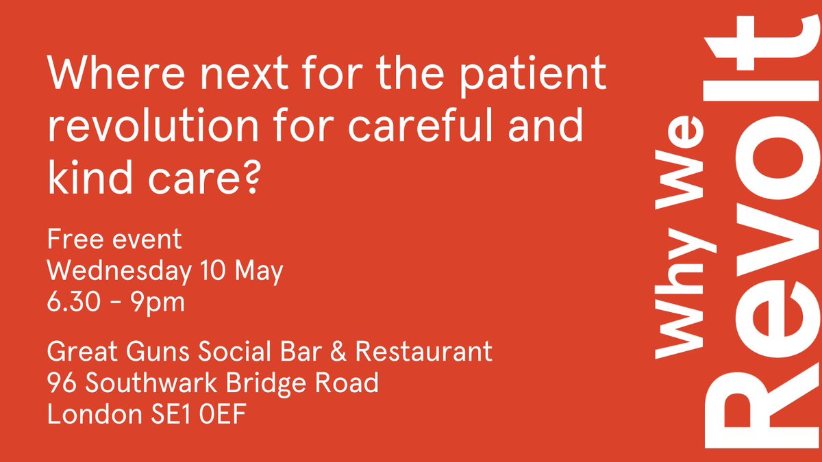 We’re delighted to be hosting @vmontori who wrote 'Why we revolt: a patient revolution for careful and kind care' Join us on Weds 10 May, for a talk, a drink, and an informal discussion about care in healthcare and what happens next. Sign up kscopehealth.org.uk/event/where-ne…