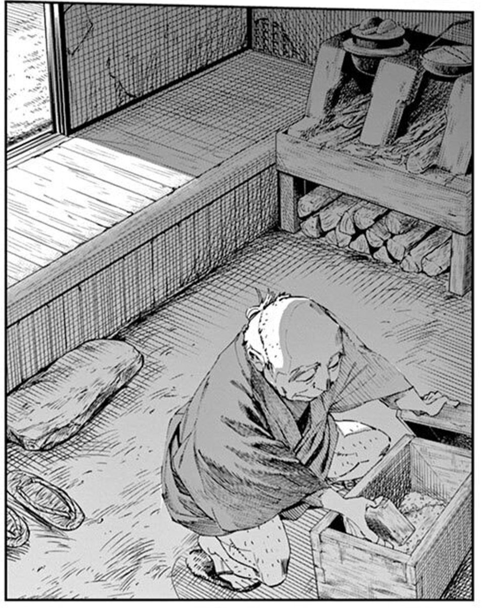 例えば『太陽と月の鋼』のこのコマの背景とか檜原先生ですよ。振り返ってみてもアシスタントさん皆さん上手いなあ…
この線一本一本が世界観を作ってくださってる。 