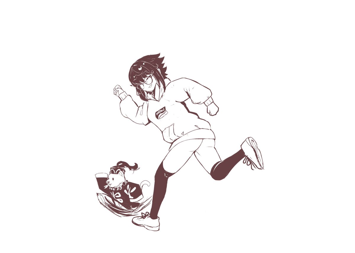 ㅤ
ㅤ Don't mind her jogging.  .  . With an furret.