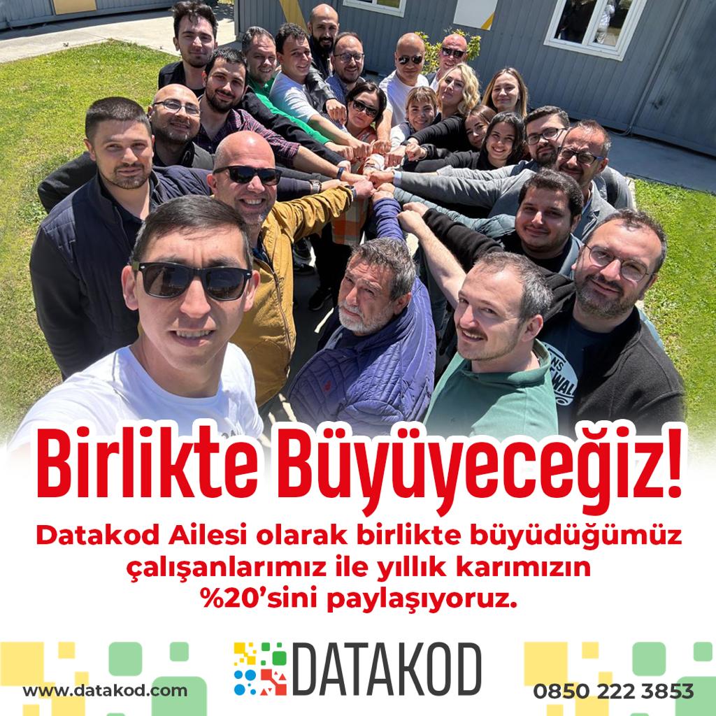 datakodonline's tweet photo. Datakod Ailesi olarak birlikte büyüdüğümüz çalışanlarımız ile yıllık karımızı %20’sini paylaşıyoruz. Mutlu çalışan kadromuzla başarılarımızı paylaşmaya devam edeceğiz.

Birlikte büyüyeceğiz!

#datakod #datakodnorthstar #birliktegüçlüyüz https://t.co/5VH8DWUDwc