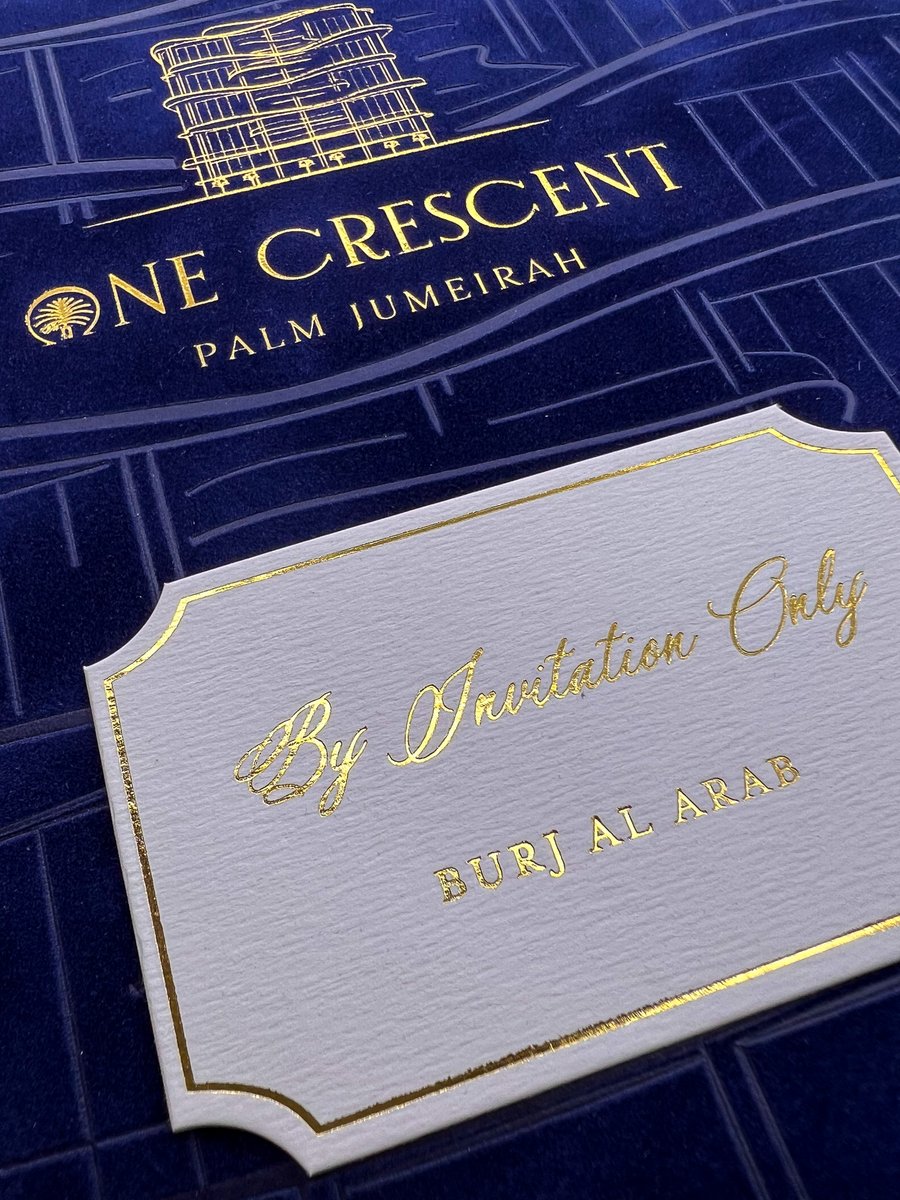 TheCardCo's tweet photo. Make your next special occasion truly unforgettable with this bespoke invitation from The Card Co. Our recent design for One Crescent Palm Jumeirah is sure to impress! 
.
.
.
#BespokeInvitations #SpecialOccasion #TheCardCo #OneCrescent https://t.co/dj10zyBZxi