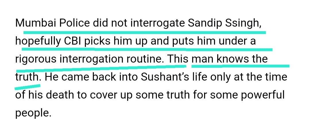 PriyaSi47091986's tweet image. Why didn&apos;t @CBIHeadquarters deem it important to put Sandip Ssingh through the much needed &quot;rigorous interrogation&quot; considering his suspicious role n mannerisms,on &amp;amp; post 14thJune&apos;20?
SSRCase An Open Secret 
@PMOIndia @DoPTGoI 
@HMOIndia