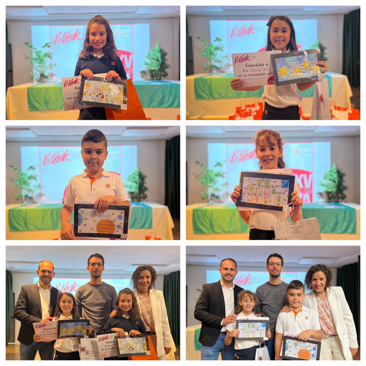 ¡Otorgamos los #PollockPrizes en Primaria! Celebración de la Estrella Visual 💫🎨. ¡Esta #XXVSemanaDeLaFamilia viene cargada de #OPORTunidades para vivir juntos, formando constelación!