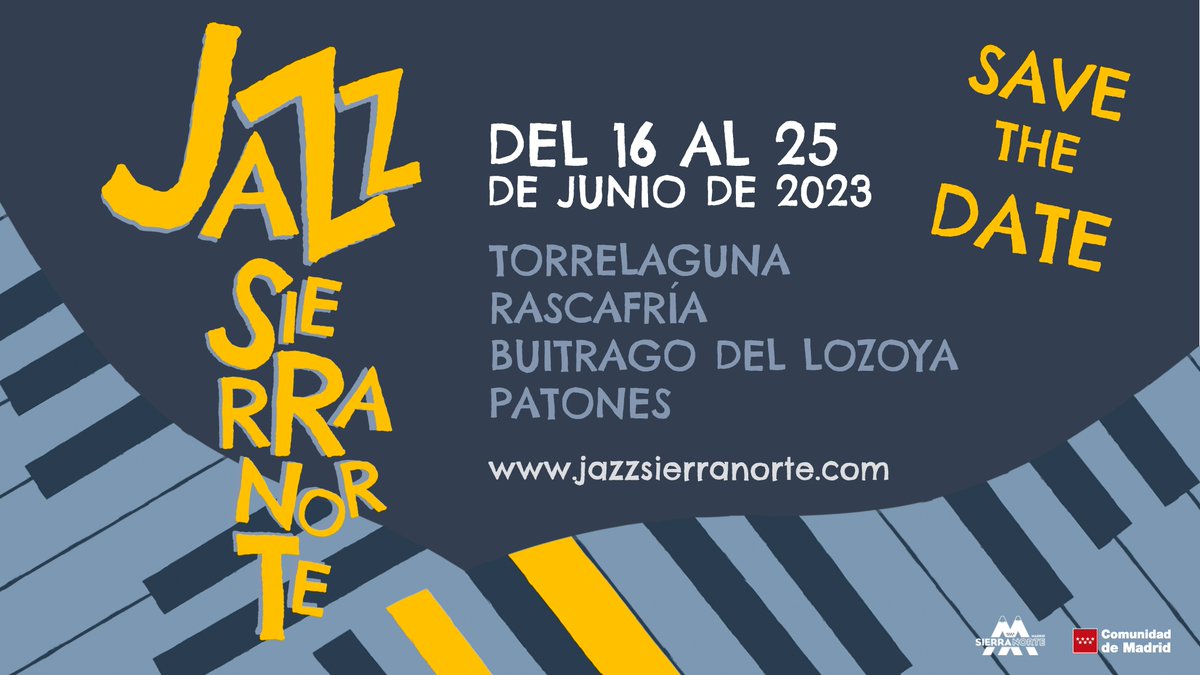 🎻Ya está en marcha el Festival de Jazz de la #SierraNortedeMadrid⛰️

Un encuentro musical en las Villas de <a href="/AytoTorrelaguna/">Villa de Torrelaguna</a> , <a href="/Aytobuitrago/">Ayuntamiento de Buitrago del Lozoya</a> , <a href="/TurismoPatones/">Turismo Patones</a>  y <a href="/TurisRascafria/">Turismo Rascafria</a> 

🎷16 al 25 de junio🗓️

🎟️Entradas próximamente a la venta en jazzsierranortemadrid.com

@TurismoMadrid