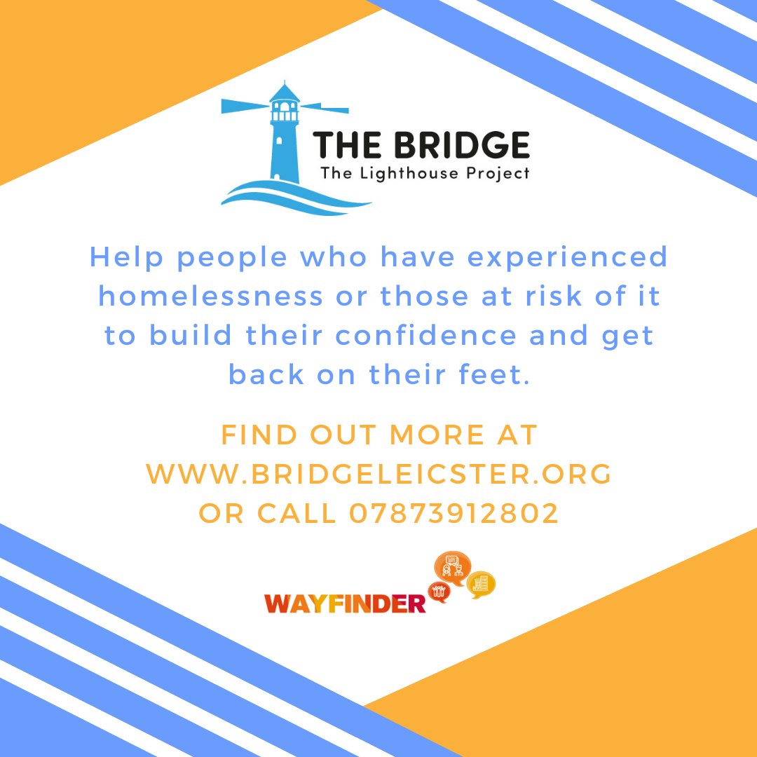 Email mentoring@bridgeleicester.org
Visit bridgeleicester.org/the-mentoring-…
.
#Leicester #EndHomelessness #HomelessnessIsSolvable #HomelessnessUK #volunteer #VolunteerOpportunities #VolunteersAreTheBest #HomelessnessPrevention #PreventHomelessness #CUFWayfinder #BenefactTrust