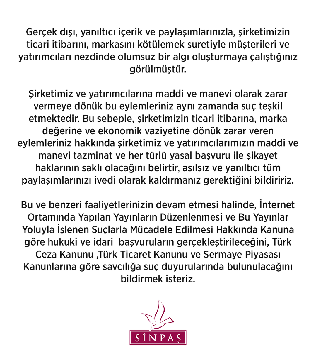 Sinpaş GYO tweet media