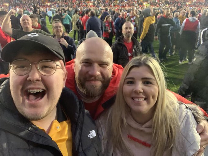 Moneypenny - 1 pic. So many of our team were lucky enough to see @Wrexham_AFC's big win in person this weekend - what a day 😍 COYR ❤️🤍⚽️ #upthetown #champions #WxmAFC https://t.co/koamPjsL59
