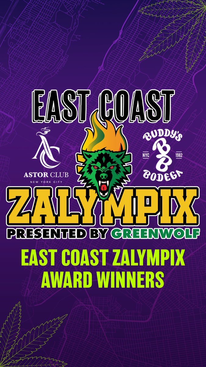 BuddysBodegaCA's tweet photo. 2023 East Coast Zalympix was one for the history books. Congratulations to all the winners and a huge thanks to everyone who came out to celebrate with us!
@zalympix
@greenwolf.cali
@astorclubnyc
@buddysbodega.ca
#zalympix #greenwolf #astorclub #buddysbodega https://t.co/oul7xz3pXT