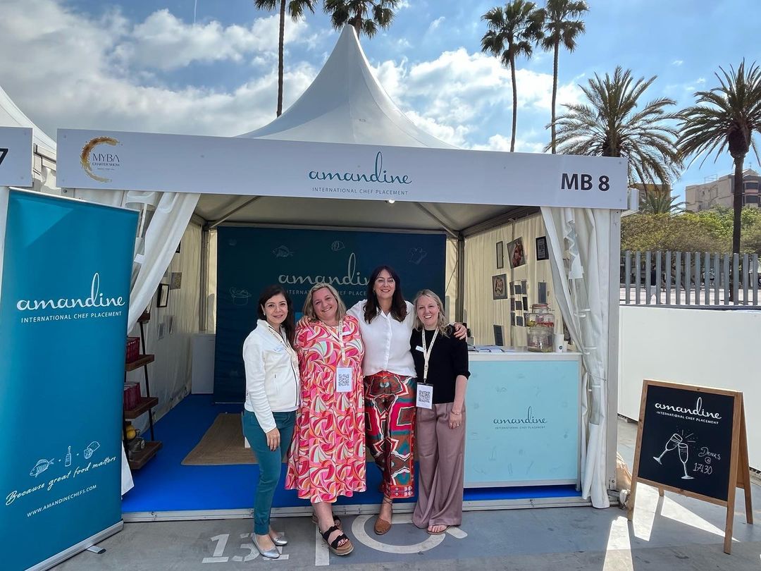 AmandineChefs's tweet photo. If you are at the MYBA Charter Show, do swing by to stand 8 and say HI to the team!

We have loved catching up with so many old and new faces already.

#Luxury #Chefs #YachtChef #YachtCrew #PrivateChef #YachtCharter #MYBA #BecauseGreatFoodMatters #AmandineChefs https://t.co/P6nmf7xwoJ