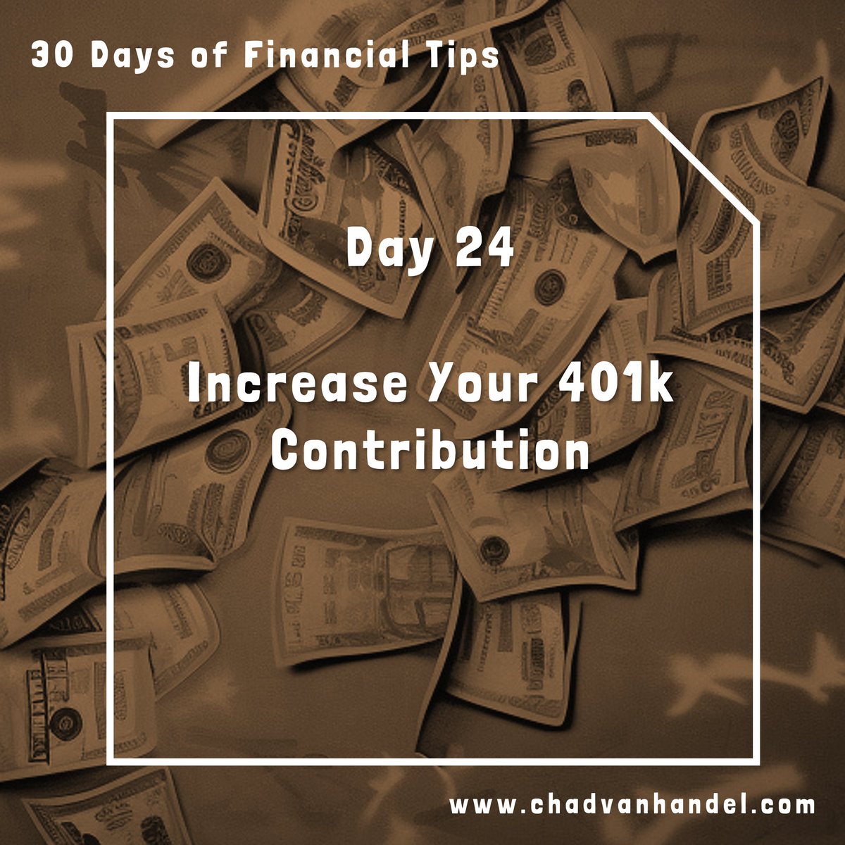 chadvanhandel's tweet photo. April is Financial Literacy Month, so this month I'll be sharing 30 financial tips compiled from CNBC and a few other sources. It's never too early or too late to get your money right. https://t.co/nuU9FGbi2O