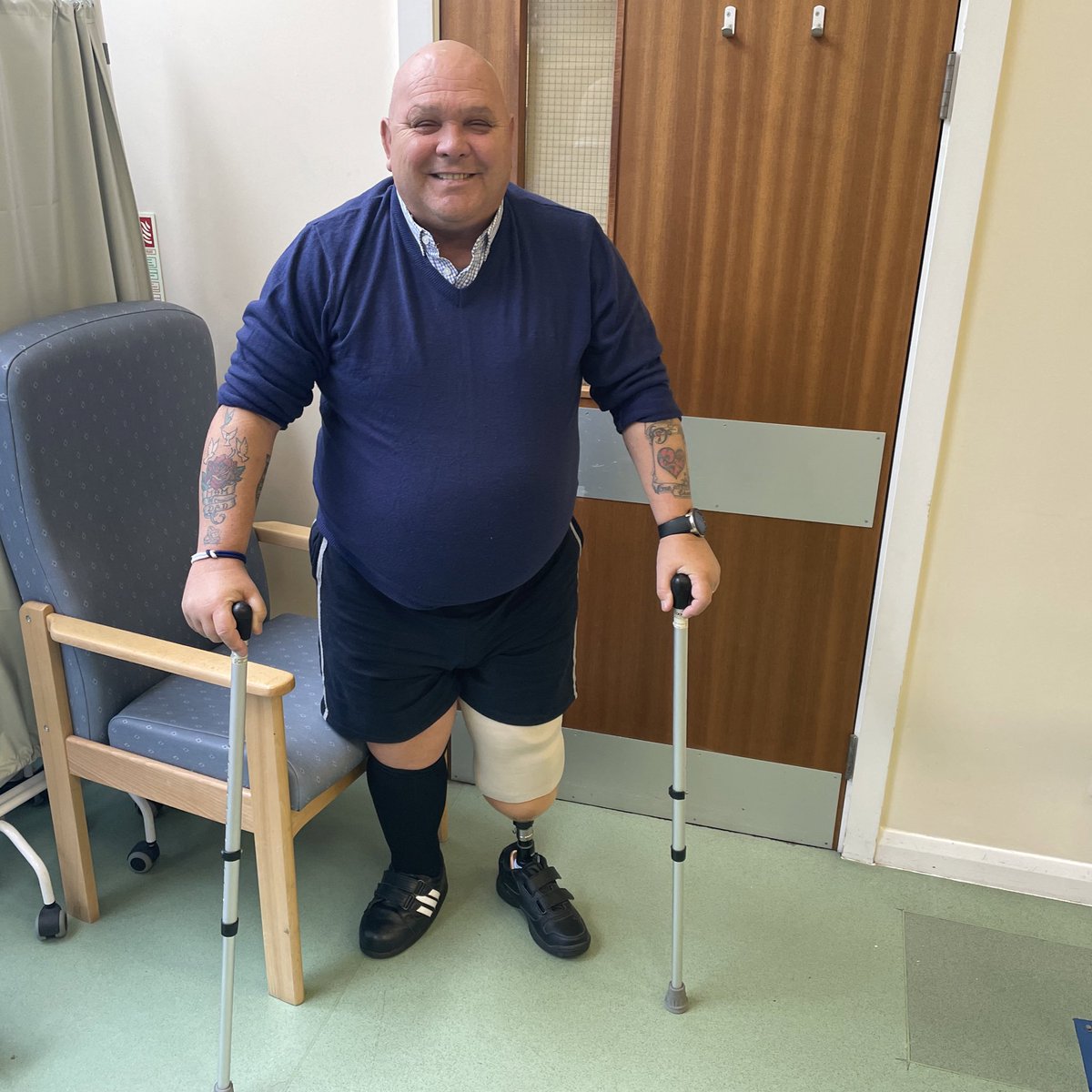 “The Prosthetics Team give bags of encouragement! They show you what to do and they don’t ever rush you. It’s a wonderful place, full of wonderful people!”

The words of diabetic Mark Bristow who is being fitted for an artificial leg following an amputation in January 2023.