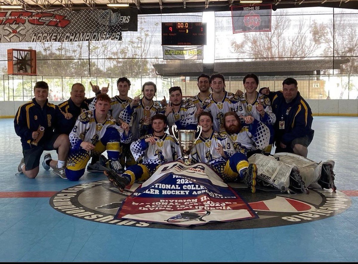 NeumannUniv's tweet photo. Your 2023 @NCRHA National Champions!!!!!!!!

Congratulations @NeumannRH 🏆 https://t.co/hKWgrfArwz