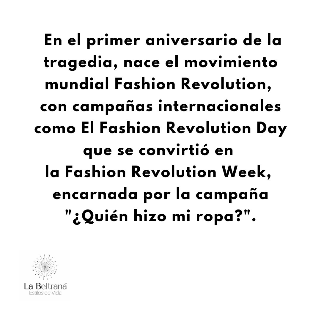 LaBeltranalife's tweet photo. #fashionrevolution #fashionrevolutionweek #fashionrevolutionday #fashrev #whomademyclothes #quiénhizomiropa #ranaplaza https://t.co/WxoUUiMrDV
