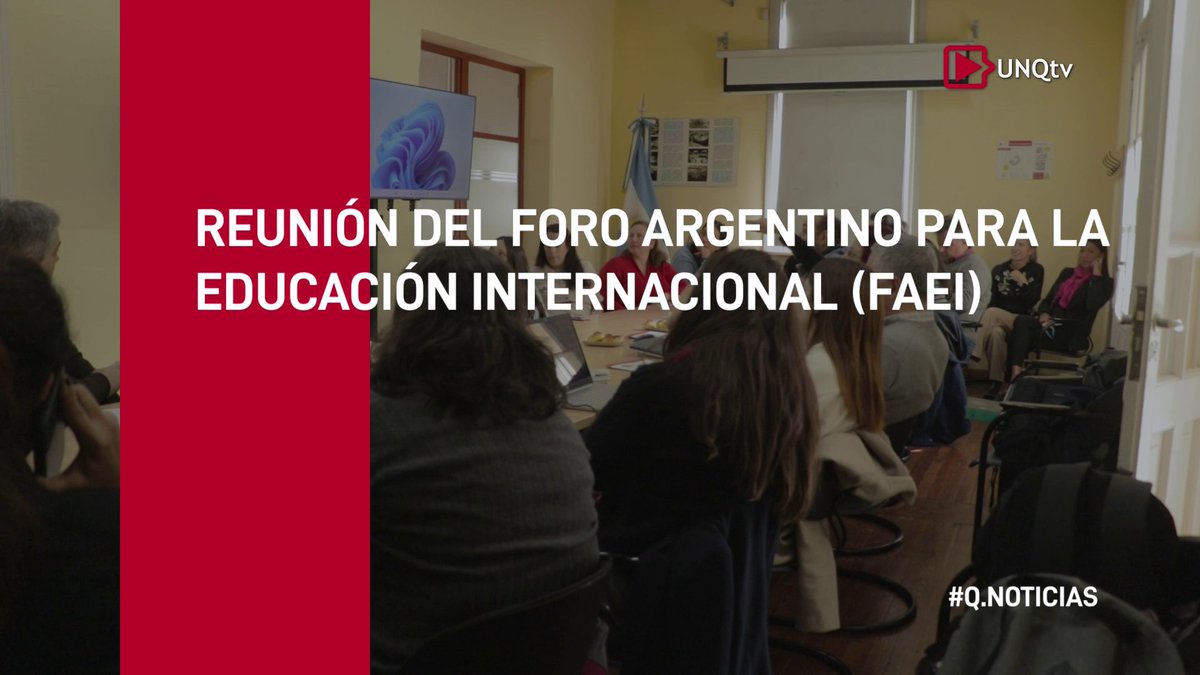audiovisualunq's tweet photo. 🏫 La @UNQoficial fue sede de la reunión del Foro Argentino para la Educación Internacional #FAEI El objetivo del encuentro fue analizar la agenda a futuro y coordinar la participación de FAEI en la Feria internacional #NAFSA
🎥 Miralo acá: https://t.co/WG9IlEWajt https://t.co/KuiBmES5Eh
