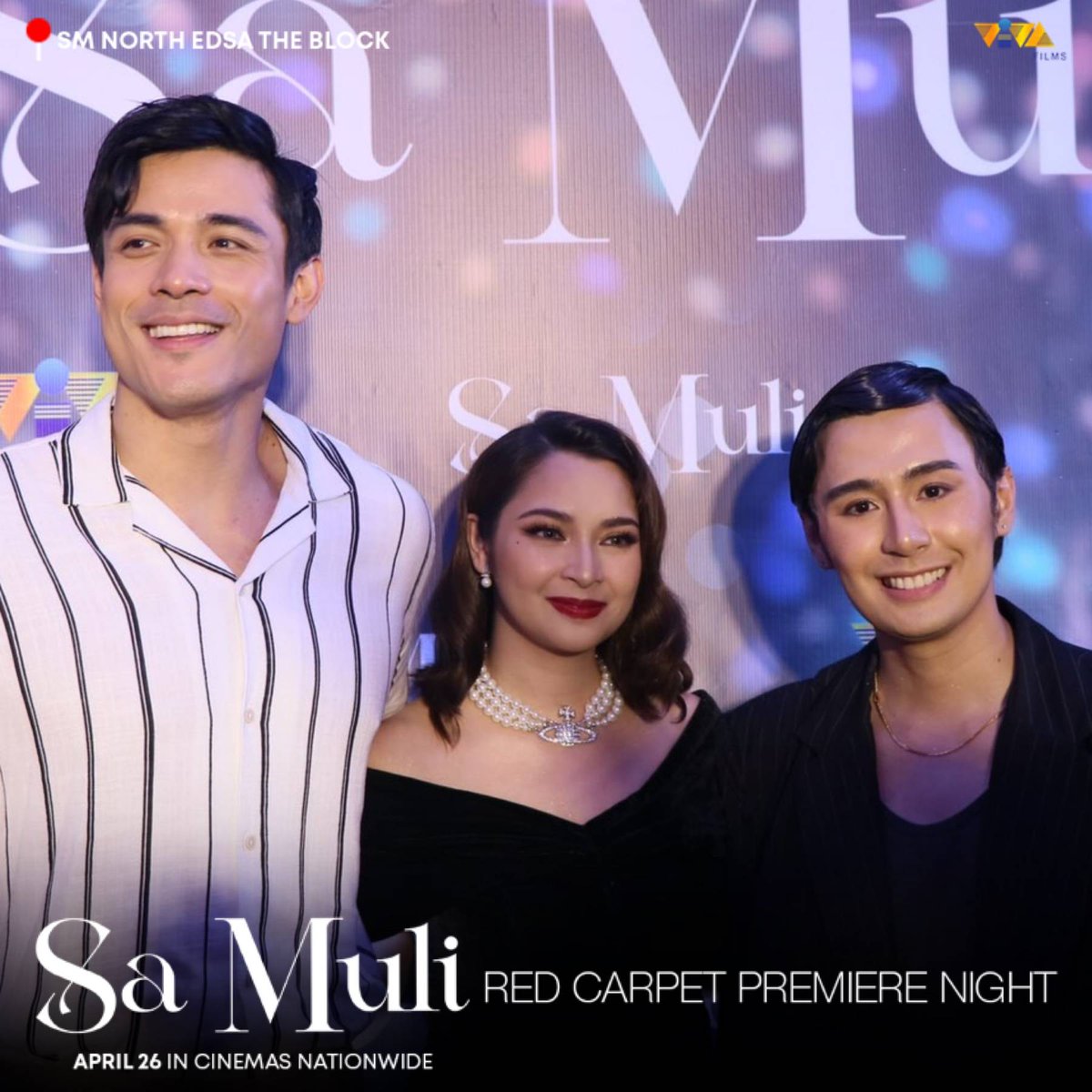 VIVA_Films's tweet photo. [Now Happening] The Red Carpet Premiere Night of SA MULI. 

Starring Xian Lim and Ryza Cenon. Written and Directed by Fifth Solomon.

APRIL 26 IN CINEMAS NATIONWIDE!

#SaMuli #XianLim #RyzaCenon https://t.co/QqGE4pwwuy