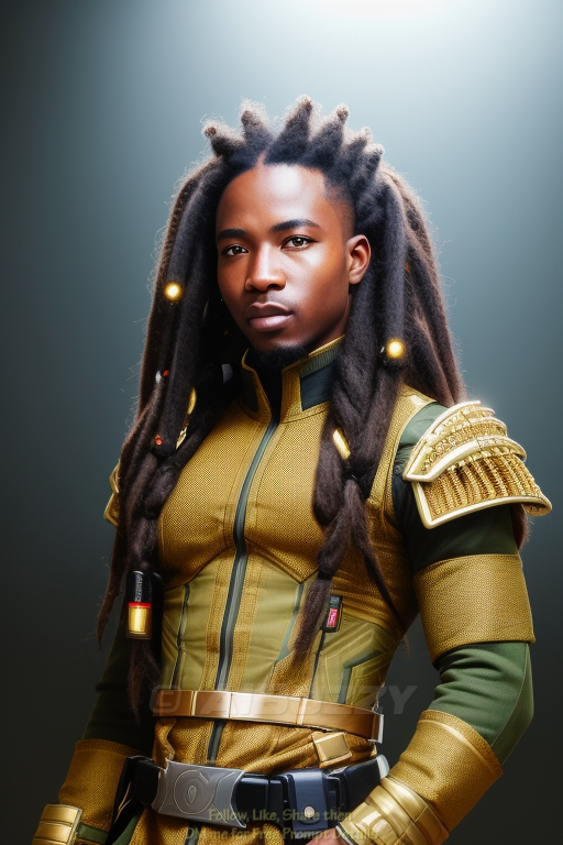 AIBuzzy's tweet photo. 👩🏾🦱 Braided Hair African Future Soldier (Boy).
Like❤️Follow👉@aibuzzy Re-Tweet🤹
#afro #africa #afrohair #braids #braidstyles #braidhairstyles #braidhair #ai #aiart #aiartcommunity #aiartwork #aibuzzy #stablediffusion #stablediffusionart #dalle2 #midjourney https://t.co/dff5xaHjgg