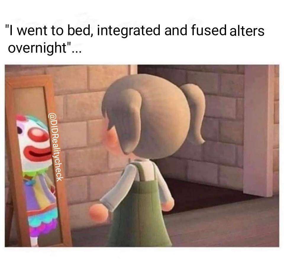 DIDRealityCheck's tweet photo. Remember...it takes years of work to integrate

#Dissociativeidentitydisorder #DID #OSDD #mentalhealth #integration #fusion #dissociatwt https://t.co/ble3khhyNP