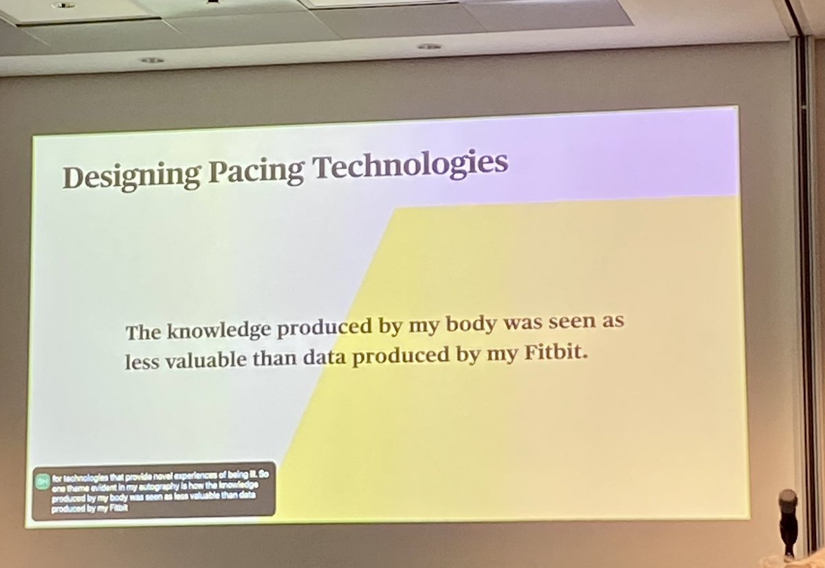 Dr Carolina Are 💃🏻 bloggeronpole (@bloggeronpole) on Twitter photo A bad day from a quant perspective vs a good day from a qual perspective: design tech should reject normative ideas of health and illness, argues <a href="/SarahHomewood/">Sarah Homewood</a> #CHI2023 A bad day from a quant perspective vs a good day from a qual perspective: design tech should reject normative ideas of health and illness, argues <a href="/SarahHomewood/">Sarah Homewood</a> #CHI2023