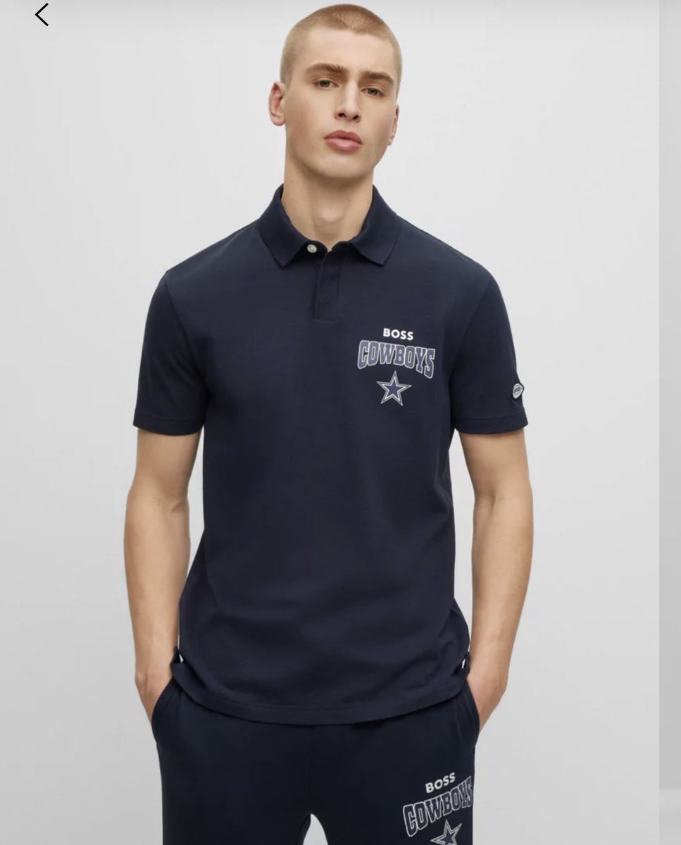 darrenrovell's tweet photo. The BOSS brand has struck a licensing deal with the NFL. 

First teams up: Cowboys, Giants, Raiders, Rams and Dolphins.

High end premium products include: Terry Hoodies ($198), Polos ($118), T’s ($98) and Terry tracksuit bottoms ($178). https://t.co/tcJBvFdOCA
