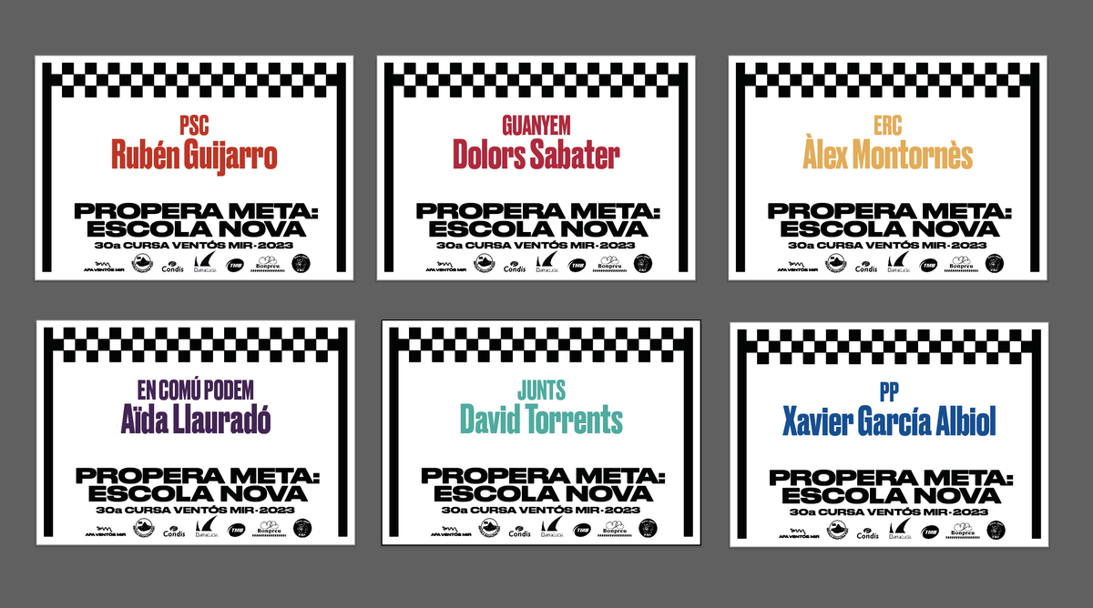 Hola <a href="/AidaLlaurado/">Aïda Llauradó 🇵🇸</a> <a href="/guijarroruben/">Rubén Guijarro/❤️</a> <a href="/alex_montornes/">Alex Montornès</a> <a href="/torrents_d/">David Torrents</a> <a href="/mariadolorsa/">Dolors Sabater Puig</a> <a href="/Albiol_XG/">Xavier García Albiol</a>! El 7 de maig fem la 30a cursa @ventosmir amb el lema PROPERA META: ESCOLA NOVA! Hi vindreu? Demà us volem lliurar el vostre dorsal abans del ple, perquè estigueu preparats. No us despisteu!
