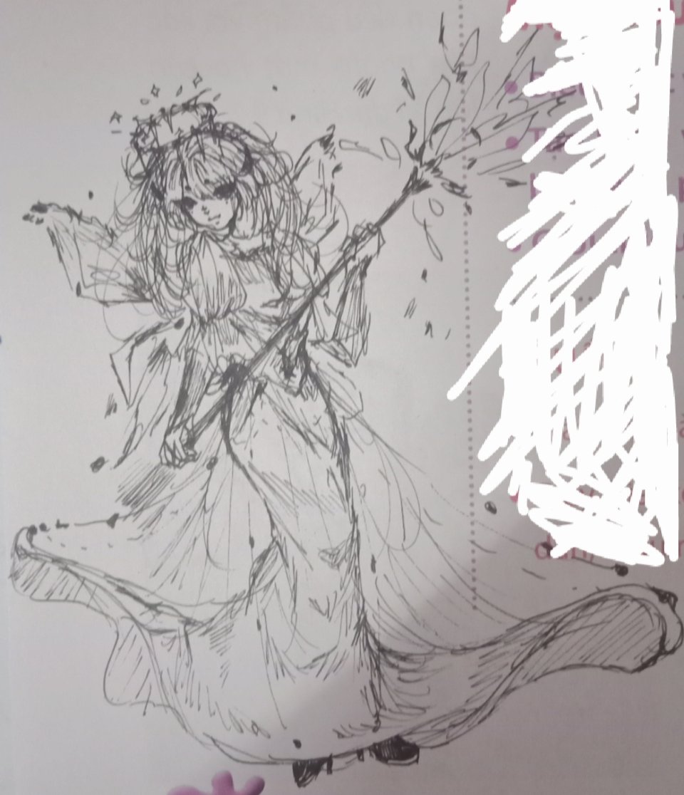 Aoi_Russhava's tweet photo. Sketch 😟🙀 https://t.co/EoFnVSgWHM