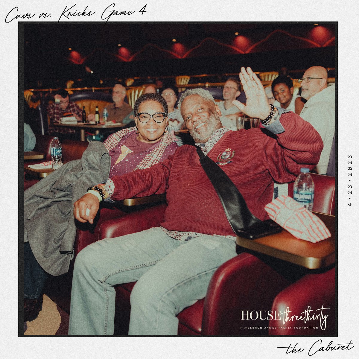 It was a rollercoaster of emotions inside The Cabaret at House Three Thirty for our @cavs vs. @nyknicks Watch Party! Thanks for spending your Sunday with us and making some #NBAPlayoffs memories. 📸👑