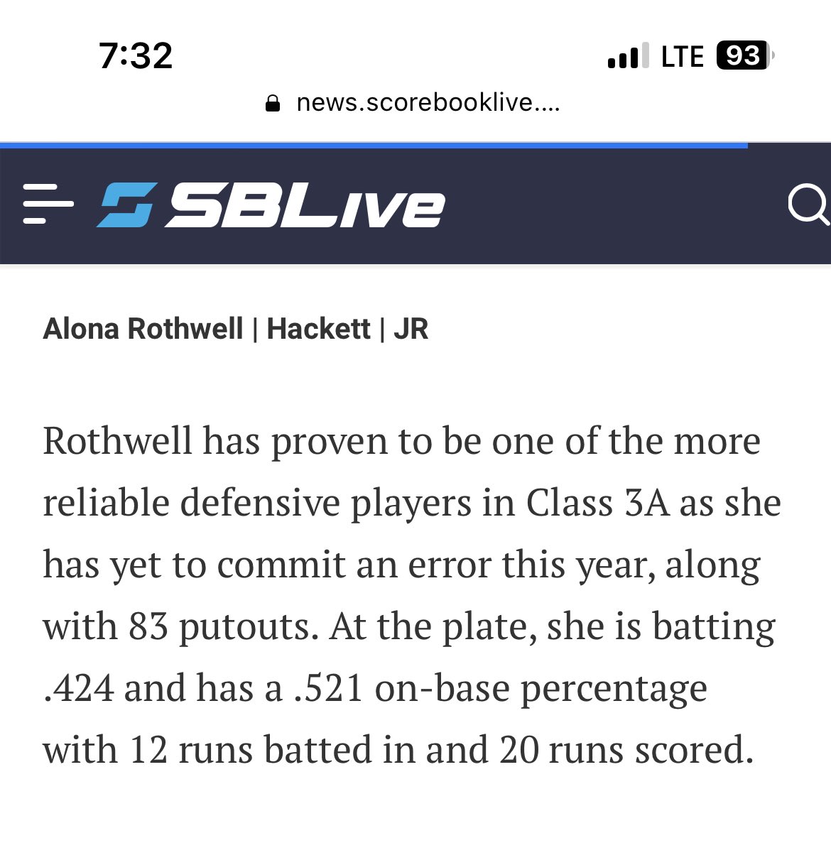 Hackett Lady Hornets Softball (@hackett_sb) on Twitter photo We are so proud of our 1st baseman! She comes to practice with a great attitude, ready to work hard, and has really stepped up her game at the plate. We are very proud of her work ethic and canβt wait to see the big things sheβs going to do in the post season! <a href="/AlonaRothwell/">Alona Rothwell VB</a> We are so proud of our 1st baseman! She comes to practice with a great attitude, ready to work hard, and has really stepped up her game at the plate. We are very proud of her work ethic and canβt wait to see the big things sheβs going to do in the post season! <a href="/AlonaRothwell/">Alona Rothwell VB</a>