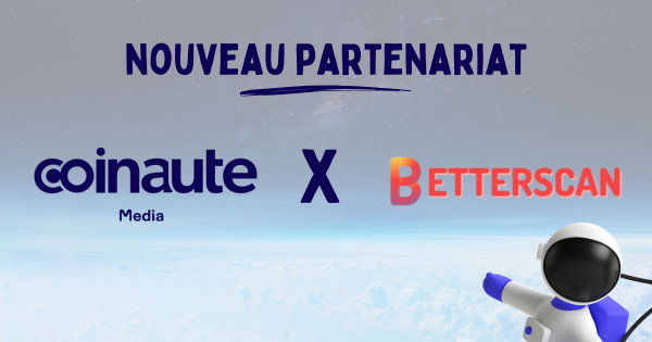 coinaute's tweet photo. 🎉 Nous sommes ravis d'annoncer notre partenariat avec @TheBetterScan, le futur de l'exploration blockchain!
✨Mais ce n'est pas tout ! Better Scan a préparé une annonce spéciale pour vous lors des #GGCrypto ce soir.
Restez connectés😏
#Blockchain #DeFi #BetterScan https://t.co/FKz3BTPbEQ