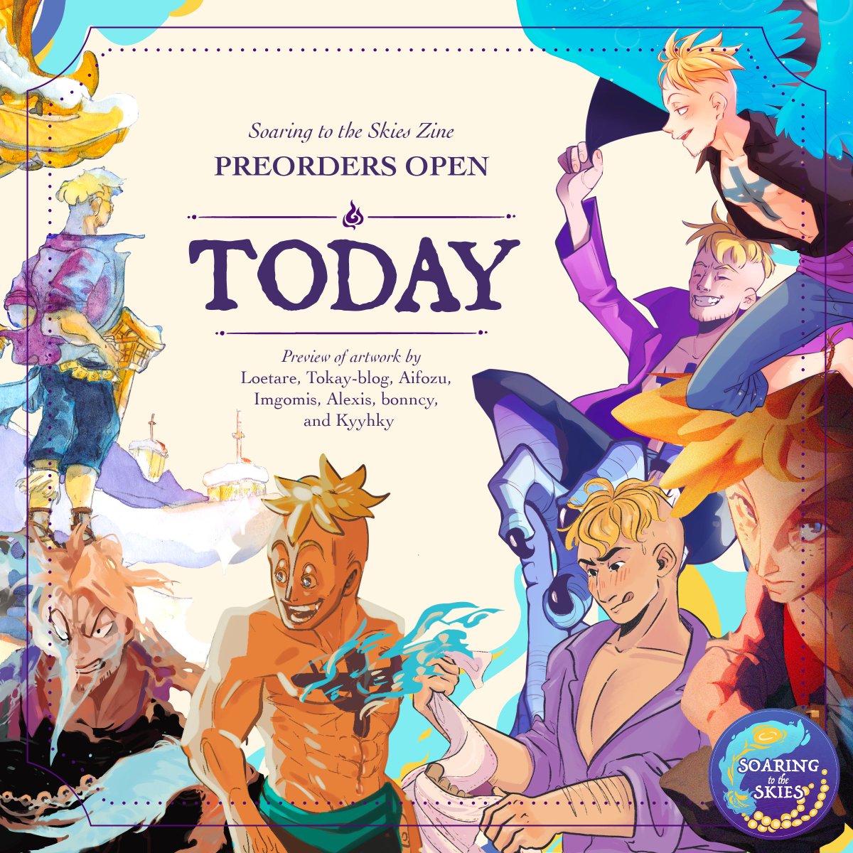 opmarcozine's tweet photo. 💙 PREORDERS OPEN 💙

Time to feel the heat! Preorders for Soaring to the Skies: A One Piece Marco Zine are officially open until May 24!

🛒 https://t.co/9bHoamrqnl

Keep reading to learn about our bundles and stretch goals! https://t.co/Y0FnmeXJm3