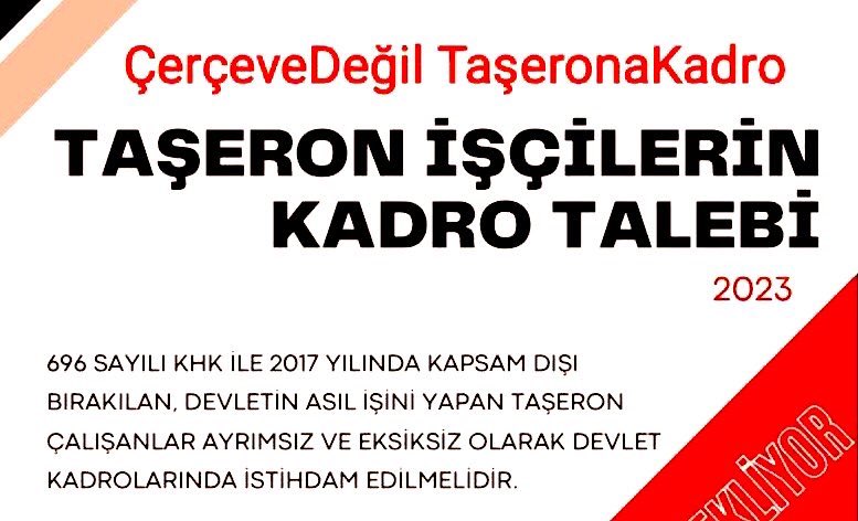 Piktes Projesi kapsamında çalışan taşeron işçileri daimi sürekli işçi statüsünde olmak istiyor