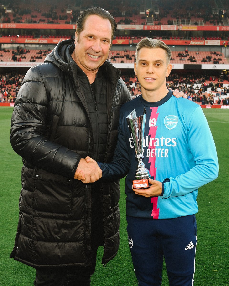 Arsenal's tweet photo. Our Player of the Month for March, @LTrossard ❤️ https://t.co/JzOLdvCa0K