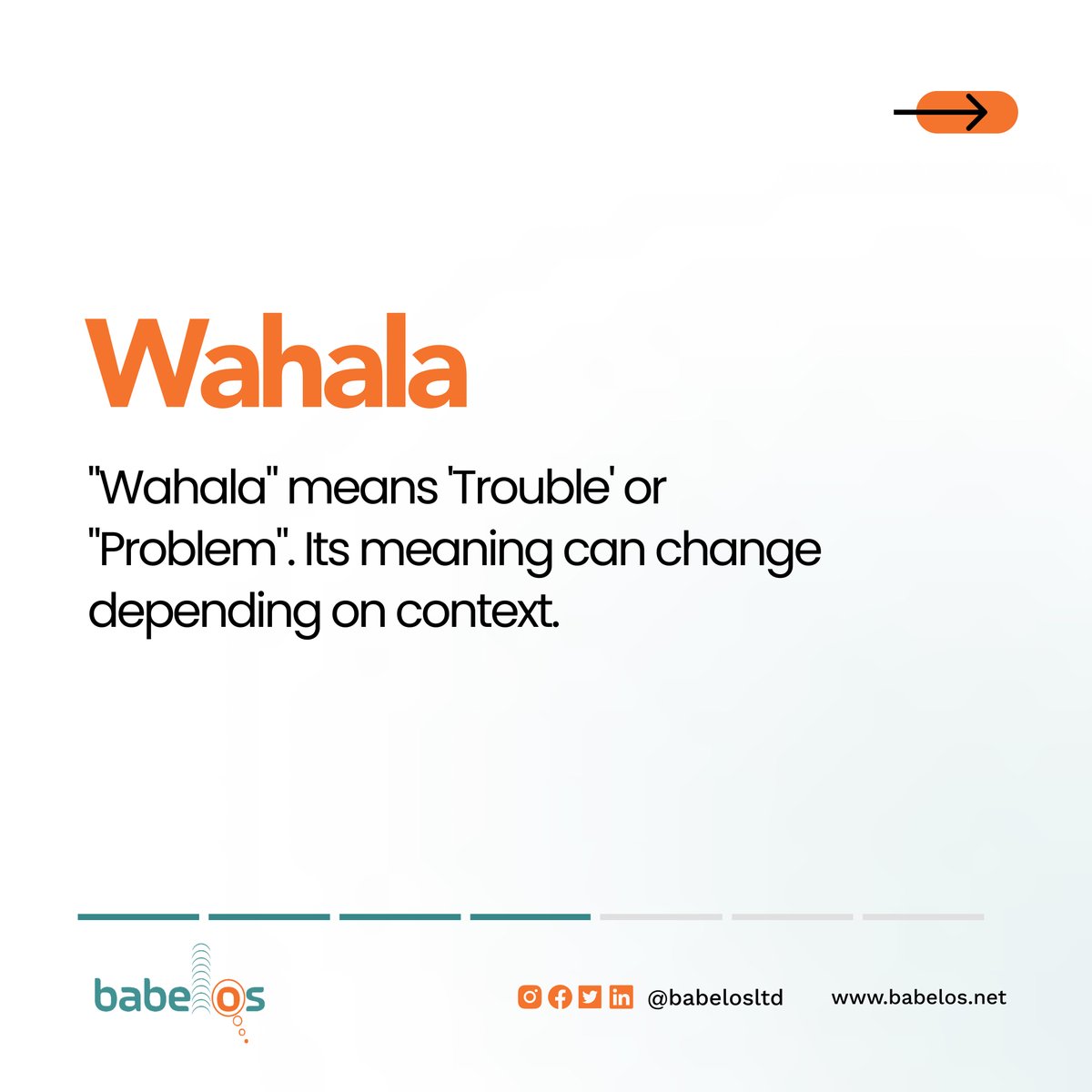 Babelos's tweet photo. “Wahala” 

#babelos #babelosltd #languagesoftware #slangwords #nigerianslangs https://t.co/RMlVZnmCVk