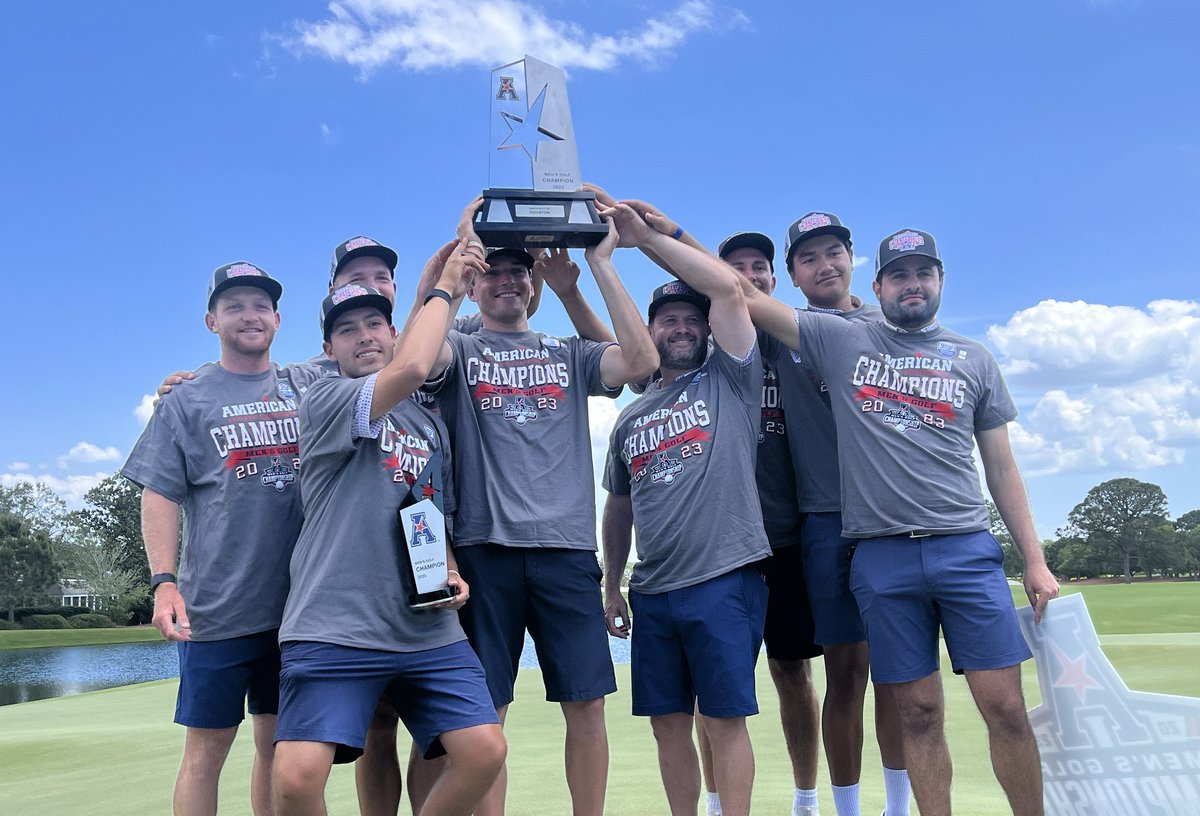 jongray87's tweet image. Give it up for the CHAMPS! Bringing home the hardware!! ⁦@UHCougarMGolf⁩