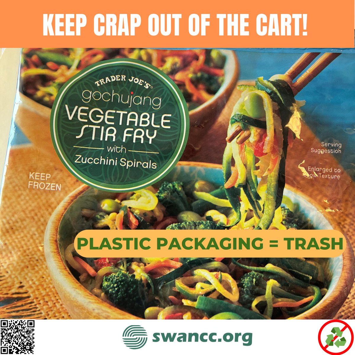 SWANCCTweets's tweet image. Please, Recycle Correctly! Click on the QR Code for Details.
#KeepCrapOutOfTheCart #SWANCC #EarthDay2023 #recyclingeducation #ReduceReuseRecycle