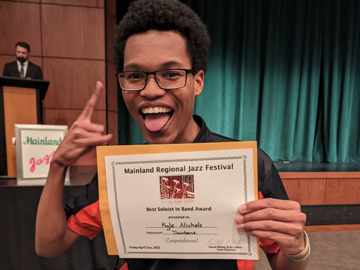 Congratulations to the BHS Jazz Ensemble for receiving a gold rating at the Mainland Regional Jazz Festival! The Rhythm section was awarded ‘Best Section’ &amp; Kyle Nichols was awarded ‘Outstanding Soloist!’ #barnegatinspires #onebarnegat
