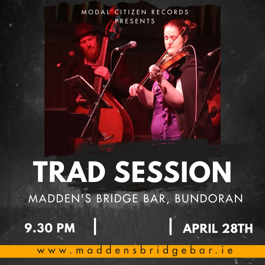 Trad session this Friday at Madden's Bridge Bar with Sean and Lorraine O'Brien, Michael McGrath and Marc Geagan. #bundoran #irishmusic #discoverbundoran