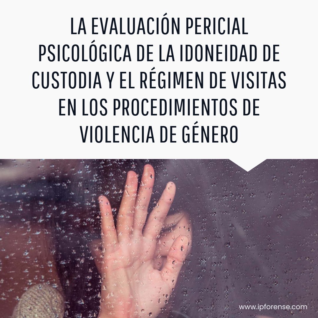 IPForense's tweet photo. 🎓 LA EVALUACIÓN PERICIAL PSICOLÓGICA DE LA IDONEIDAD DE CUSTODIA Y EL RÉGIMEN DE VISITAS EN LOS PROCEDIMIENTOS DE VIOLENCIA DE GÉNERO

👨‍🎓por José Manuel Muñoz, psicólogo forense del IMLCF de la Comunidad de Madrid.

📆25 de abril 
⏰20:00-21:30

https://t.co/kKdLs4sV81 https://t.co/BUNt7bcQPi