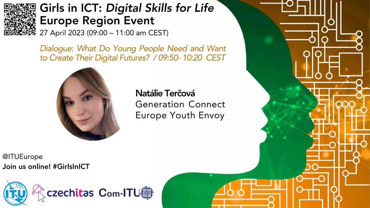 👩🏼‍💻 The #GirlsinICT Europe Celebrations will take place on 27 April! 🗓️ Pleased to be a speaker on behalf of #generationconnect and to discuss #DigitalSkillsForLife 📲🌍
@ITUEurope @ITUDevelopment 🇺🇳