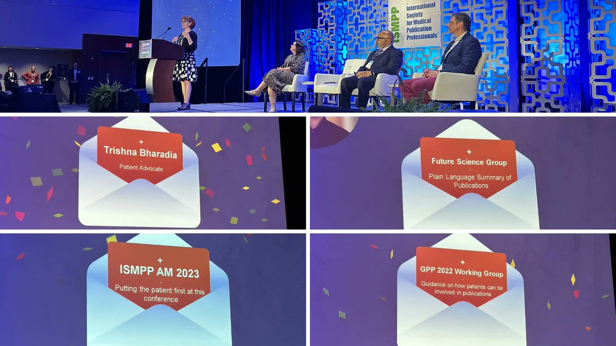 Faculty from our Patient Premiers plenary shared their top choices where patient involvement and engagement is excelling. See the winners selected for the categories of publishing, pharma, patients, and medical communications. #ISMPPAnnual2023 #MedComms #MedPubs #biotech
