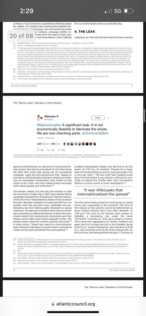 Does anyone know who did the attributions for the MacronLeaks? I didn’t realize the timeframe matched up w Hillary Clinton. Dec 17. Other similarities. Phishing. Mundane document dump. Blaming Russia. Attempts to discredit the lot by addition of fake docs…Atlantic Council.